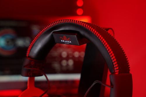 STOJAK UCHWYT NA SŁUCHAWKI LED RGB PODŚWIETLENIE HUB + 4x USB na Arena.pl