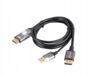 Kabel adapter Lanberg HDMI (M) -> Displayport (M) 1,8M 4K czarny