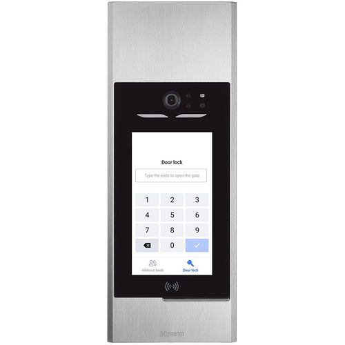 Linea 5000 panel zewnętrzny z kamerą hq, ekranem dotykowym i czytnikiem rfid – Bticino 345000 na Arena.pl