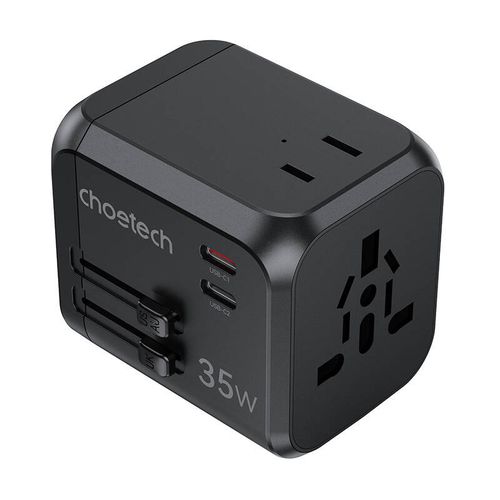 Ładowarka Choetech PD5008 35W GaN 3xUSB-A 2xUSB-C Podróżna na Arena.pl