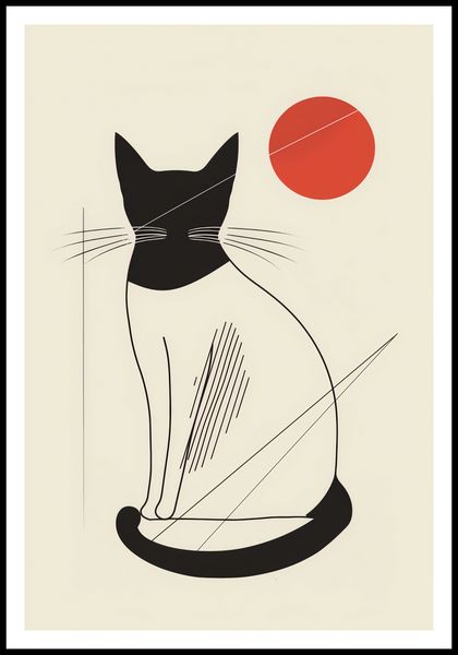 Plakat 67,5x100cm Czerwony Krąg zdjęcie 3