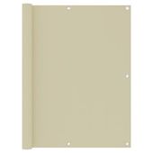 Parawan balkonowy, kremowy, 120x600 cm, tkanina Oxford