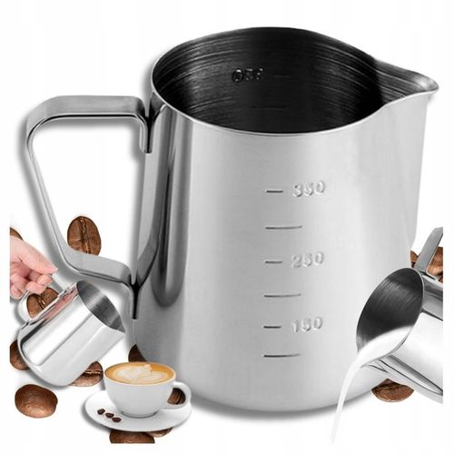 DZBANEK KUBEK DO SPIENIANIA MLEKA NA MLEKO STALOWY NIERDZEWN MLECZNIK na Arena.pl