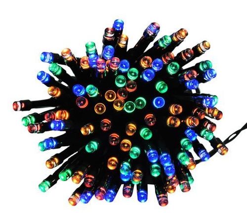 Lampki 100 LED solarne - multicolor na Arena.pl