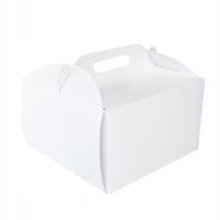 Karton pudełko na tort ciasto 18x18x12 cm BIAŁE 10 szt