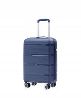 Walizka Kabinowa Podróżna Na Kółkach Twarda PUCCINI Granatowa PP023C-7A