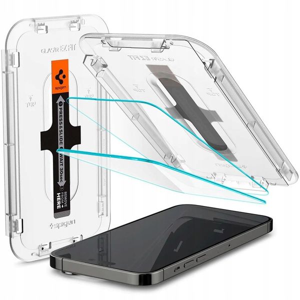 Szkło hartowane na ekran do iPhone 14 Pro, Spigen zdjęcie 9