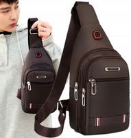 Męski Plecak Torba lekka saszetka na ramię nerka T107_Brązowy