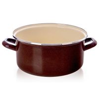 Garnek Emaliowany do Gotowania Tradycyjny na Gaz Indukcję 24 cm 4L