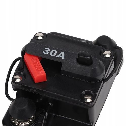 12V 30A UCHWYT BEZPIECZNIKA RESETOWALNEGO CAR AUDIO WYŁĄCZNIK AUTOMATYCZNY na Arena.pl
