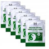 6x Orgasm Control Delay Wipes Chusteczki Opóźniające Wytrysk SHS