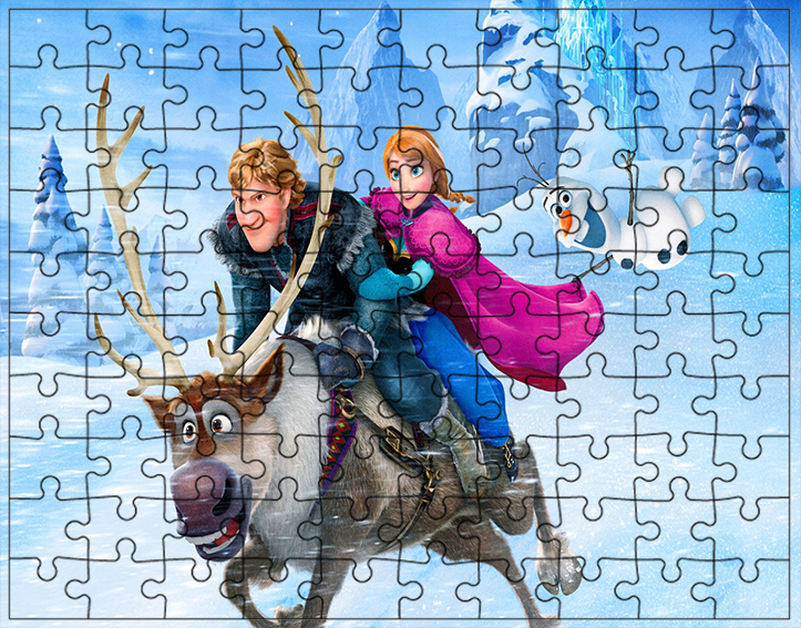 Puzzle Kraina Lodu zdjęcie 1
