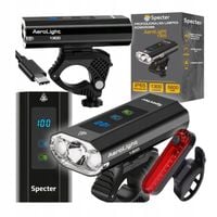 Lampka Rowerowa Specter 1300Lm Zestaw Tył LED USB Powerbank