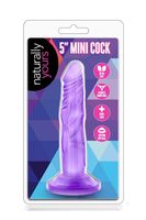 dildo-naturally yours 5inch mini cock purple