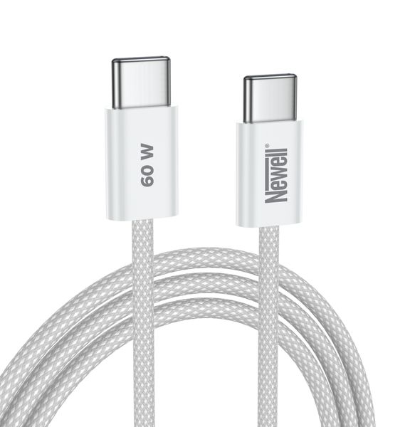 Kabel Newell USB-C - USB-C 60 W- 2 m, biały zdjęcie 1