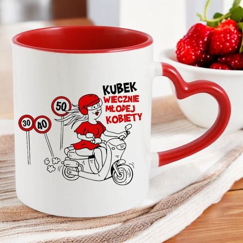 KUBEK Z NADRUKIEM PREZENT DLA KOLEŻANKI DZIEWCZYNY ŻONY MAMY DZIEŃ KOBIET na Arena.pl