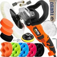 POLERKA SAMOCHODOWA ELEKTRYCZNA SZLIFIERKA 2400W Z REGULACJĄ + GĄBKI +PASTA