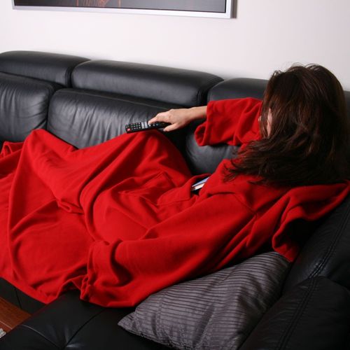 Kocyko-szlafrok - Czerwony na Arena.pl