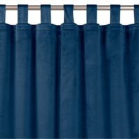 Zasłona VILA velvetowa na szelkach 400x175 indygo  Homede