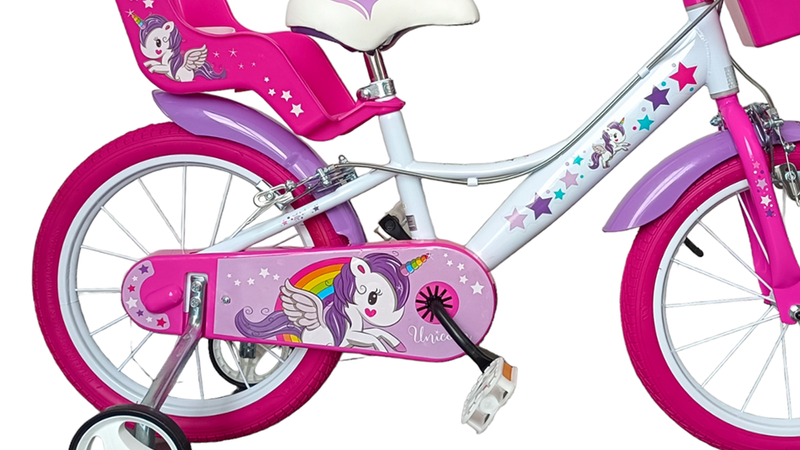 Włoski rower rowerek dla dziewczynki 16 Unicorn Jednorożec 16 cali na Arena.pl