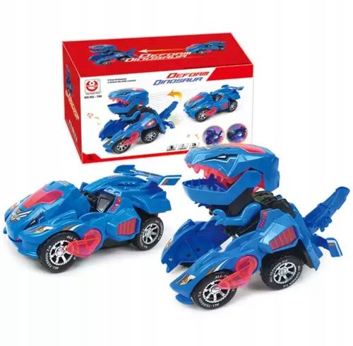DINOZAUR ZMIENIAJĄCY SIĘ W AUTO Samochód robot gra zabawka transformermuje na Arena.pl