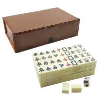 CHIŃSKA GRA MAHJONG PLANSZOWA KLASYCZNA x146 ETUI ZESTAW MAHJONG