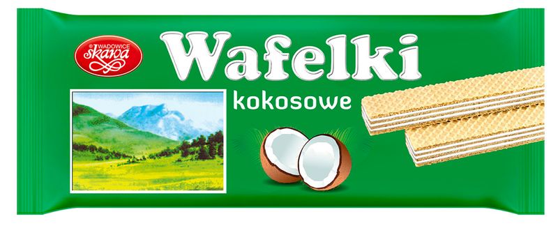 SKAWA WAFELKI 80G KOKOSOWE zdjęcie 1