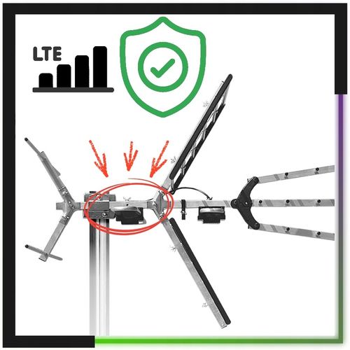 Antena do TV naziemnej DVB-T2 COMBO MUX8 4K LTE aktywna ze na Arena.pl