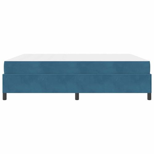 Ramka łóżka Ciemnoniebieski i biały 180 x 200 cm Aksamit na Arena.pl