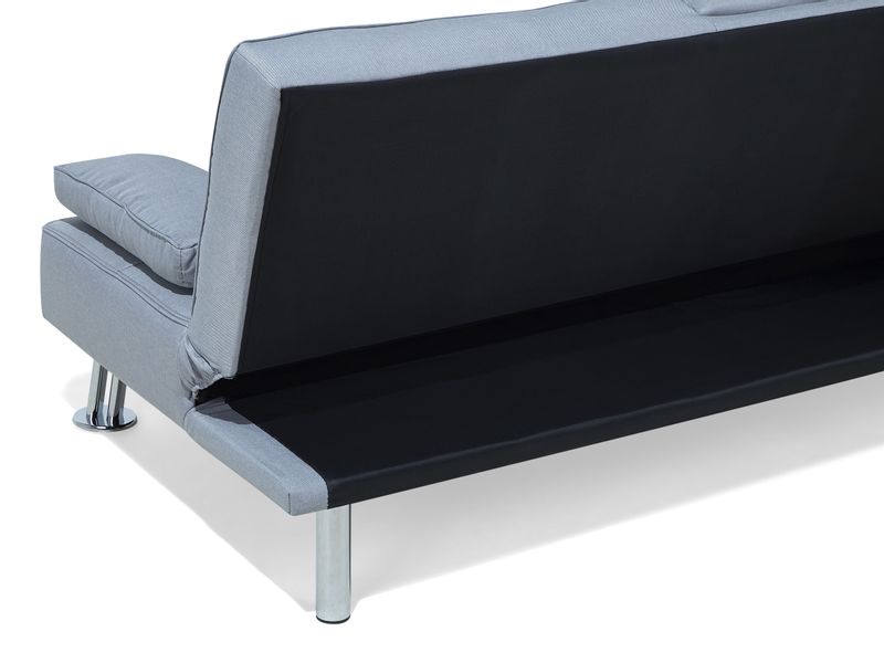 Sofa rozkładana jasnoszara ROXEN zdjęcie 8