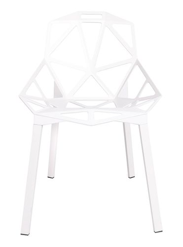Krzesło split białe - aluminium, nogi białe na Arena.pl