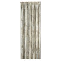 Zasłona na taśmie z welwetu metaliczny nadruk ELLA 140X270 kremowa