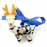 Zawieszka renifer Jasny dek. 00RU Ceramika Bolesławiec