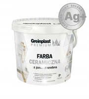 GREINPLAST CERAMICZNA JONAMI SREBRA ANTYBAKTERYJNA ANTYGRZYBICZNA BIAŁA 5L