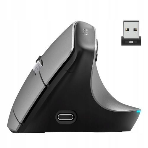 ERGONOMICZNA BEZPRZEWODOWA AKUMULATOROWA MYSZ HAMA EMW-700 2.4GHZ BT USB-C na Arena.pl