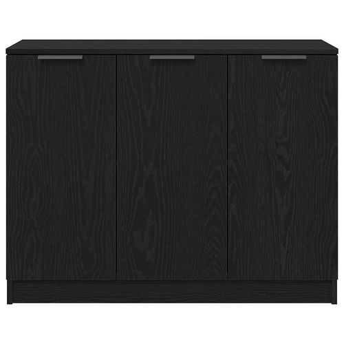 Bufet Czarny 90.5 x 30 x 70 cm Materiał drewnopochodny na Arena.pl