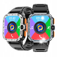 Smartwatch z ekranem HD 2,03 cala 4G NFC GPS monitor zdrowia muzyka czarny