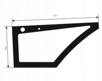 Szyba drzwi dolna - drzwi dół lewa Volvo BL61 BL70 BL71 11149772