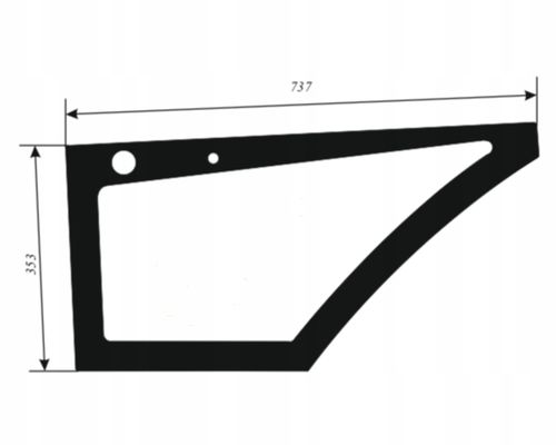 Szyba drzwi dolna - drzwi dół lewa Volvo BL61 BL70 BL71 11149772 na Arena.pl