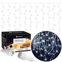 LAMPKI SOPLE 1000 LED IP44 ZEWNĘTRZNE STAŁE + FLASH BIAŁE ZIMNE ŚWIĄTECZNE