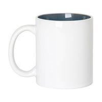 Kubek 330 ml ze szkliwionym wnętrzem do sublimacji - niebieski