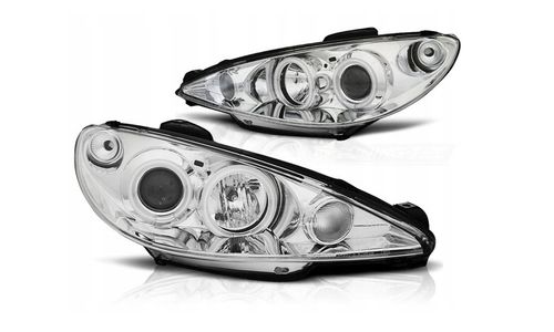 Lampy Reflektory PEUGEOT 206 od 2002- RINGI CCFL na Arena.pl