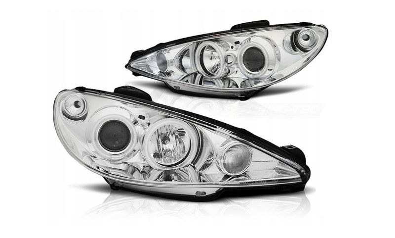 Lampy Reflektory PEUGEOT 206 od 2002- RINGI CCFL zdjęcie 2