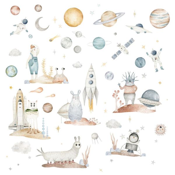 Naklejki Zestaw Kosmiczny DK417 zdjęcie 3