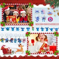 KALENDARZ ADWENTOWY 24 ELEMENTY STITCH STICZ FIGURKI BRELOKI DLA DZIECI