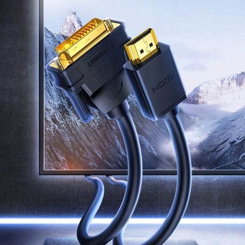 Ugreen Kabel Przejściówka Adapter DVI 24+1 do HDMI FHD 60Hz Męski 1,5m na Arena.pl