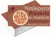 Wizytówki firmowe 200 szt WIELE RÓŻNYCH WZORÓW do wyboru NAJLEPSZA PIZZERIA
