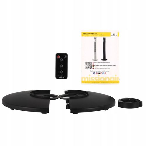 WENTYLATOR KOLUMNOWY wiatrak podłogowy stojący Mission Air FAN TIMER SWING na Arena.pl