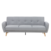 Sofa rozkładana 3-osobowa szara FLORLI