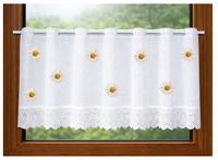 ZAZDROSTKA ZAZDROSKA piękna firana kuchenna STOKROTKI kwiaty kolor 100x50